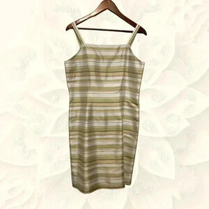 Casual Corner 100% Silk Sheath  Dress w Hidden Zipper